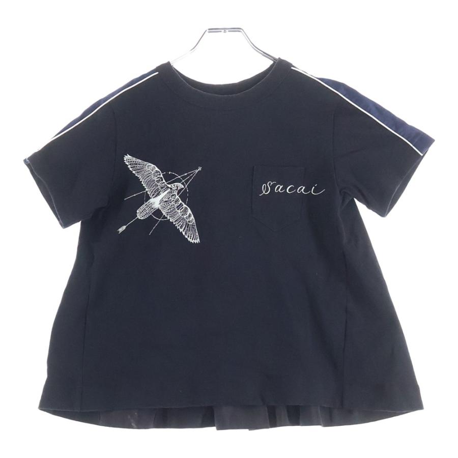 sacai（サカイ） 19SS×Dr.Woo ドクターウー タトゥーロゴ刺繍 クルー