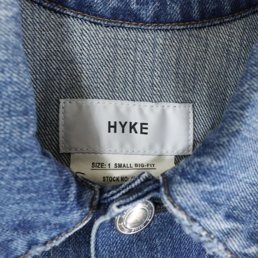 HYKE（ハイク） ヴィンテージ加工 デニムジャケット Gジャン