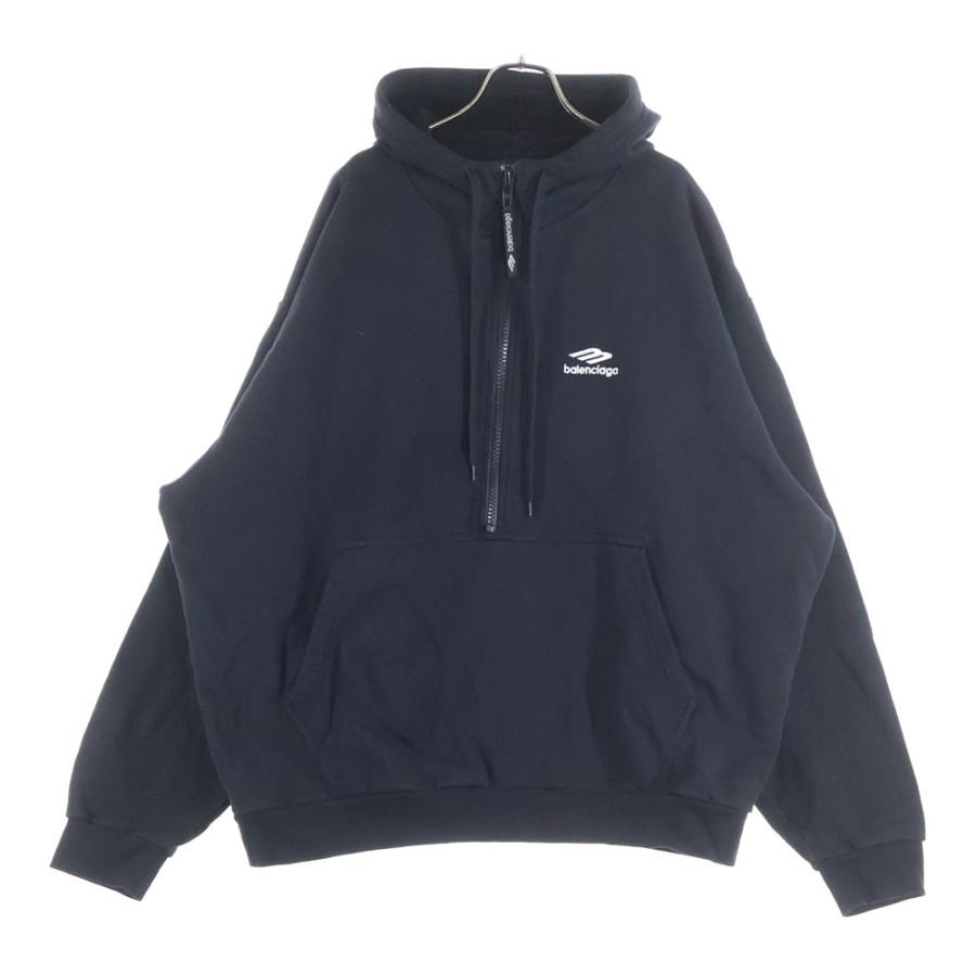 BALENCIAGA バレンシアガ バックロゴプリント プルオーバー パーカー BALENCIAGA (バレンシアガ) ロゴプリント フード プルオーバー 長袖