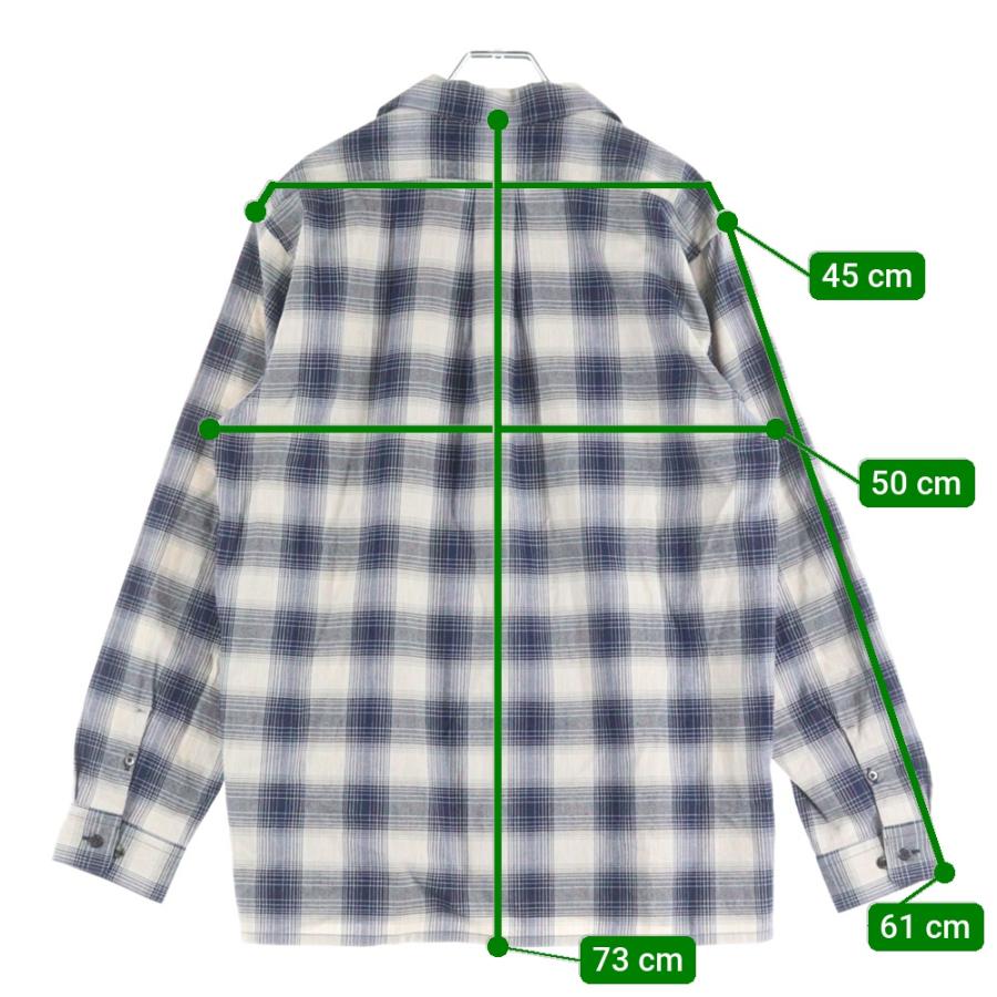24ss SUGARHILL チェック柄 オープンカラーシャツ サイズ3 SUGARHILL シュガーヒル 24SS YAK OMBRE PLAID OPEN COLLAR BROUSE