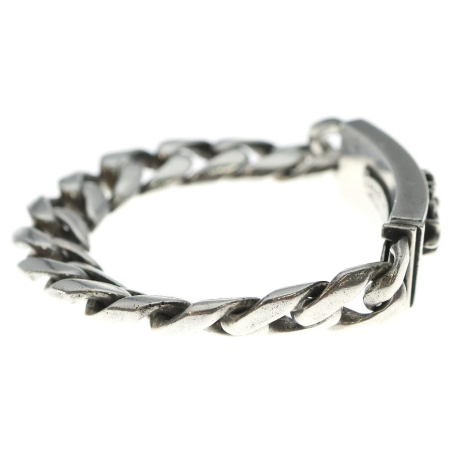 CHROME HEARTS フローラルクロスIDブレット 13LINK シルバー CHROME HEARTS クロムハーツ ID ブレスレット フローラルクロス 13link
