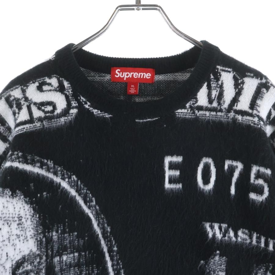 supreme ブラック ニットセーター Lサイズ 25ss Supreme（シュプリーム） 25SS Contrast Logo Sweaterコントラスト