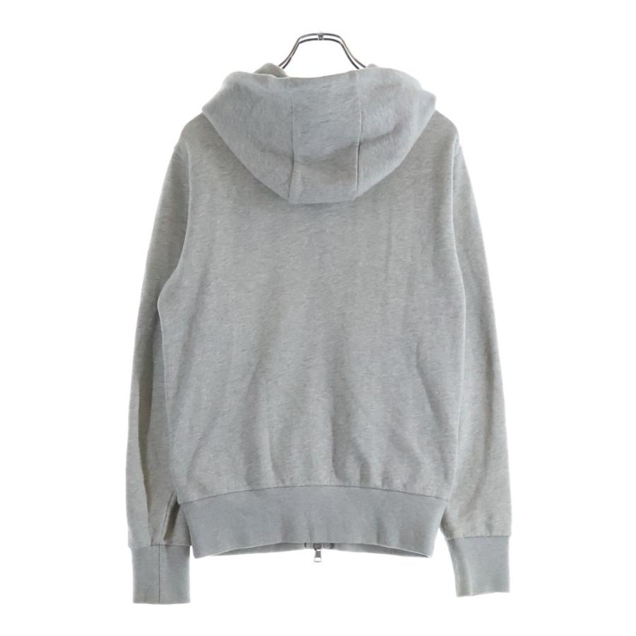 【希少】MONCLER モンクレール パイル地 ジップアップ パーカー M MONCLER（モンクレール） 18AW パイル地 ロゴ ジップアップ パーカー