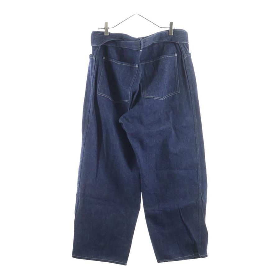 COMOLI（コモリ） 22SS デニム ベルテッドパンツ ジーンズ インディゴ