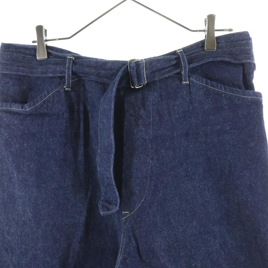 COMOLI（コモリ） 22SS デニム ベルテッドパンツ ジーンズ インディゴ