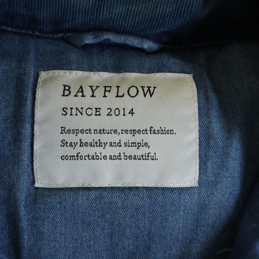 BAYFLOW（ベイフロー） コンチョボタン デニムダウンベストジャケット