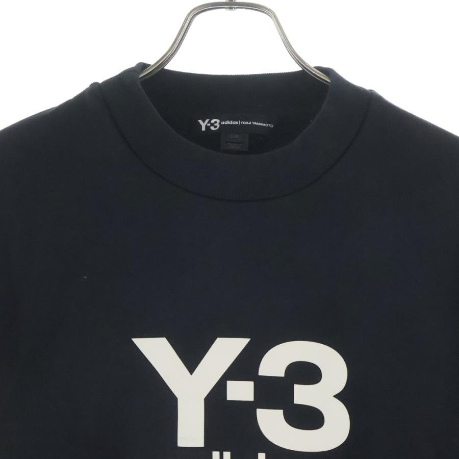 Y-3 ワイスリー スタックド ロゴ クルーネック 長袖スウェット