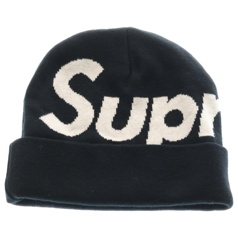 Supreme ロゴ入り ニット帽 ブラック 黒 ビーニー ビックロゴ Supreme New Era® Box Logo Beanie 