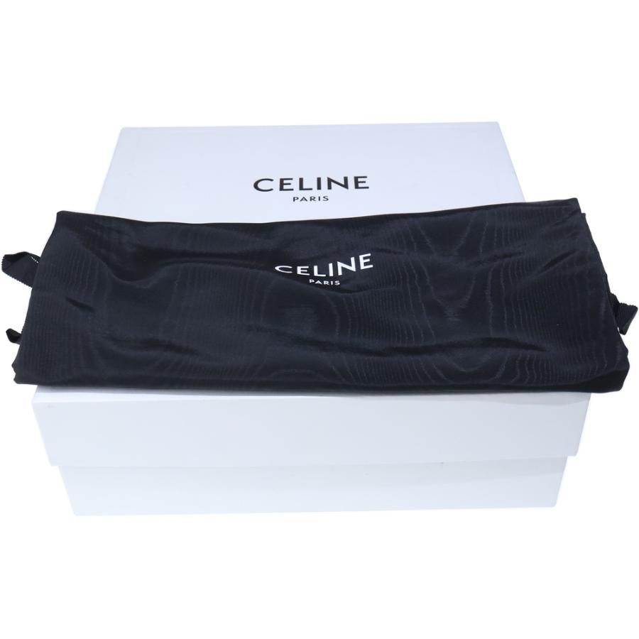 CELINE（セリーヌ） サイドゴア レザーヒールブーツ ブラック MG1201 