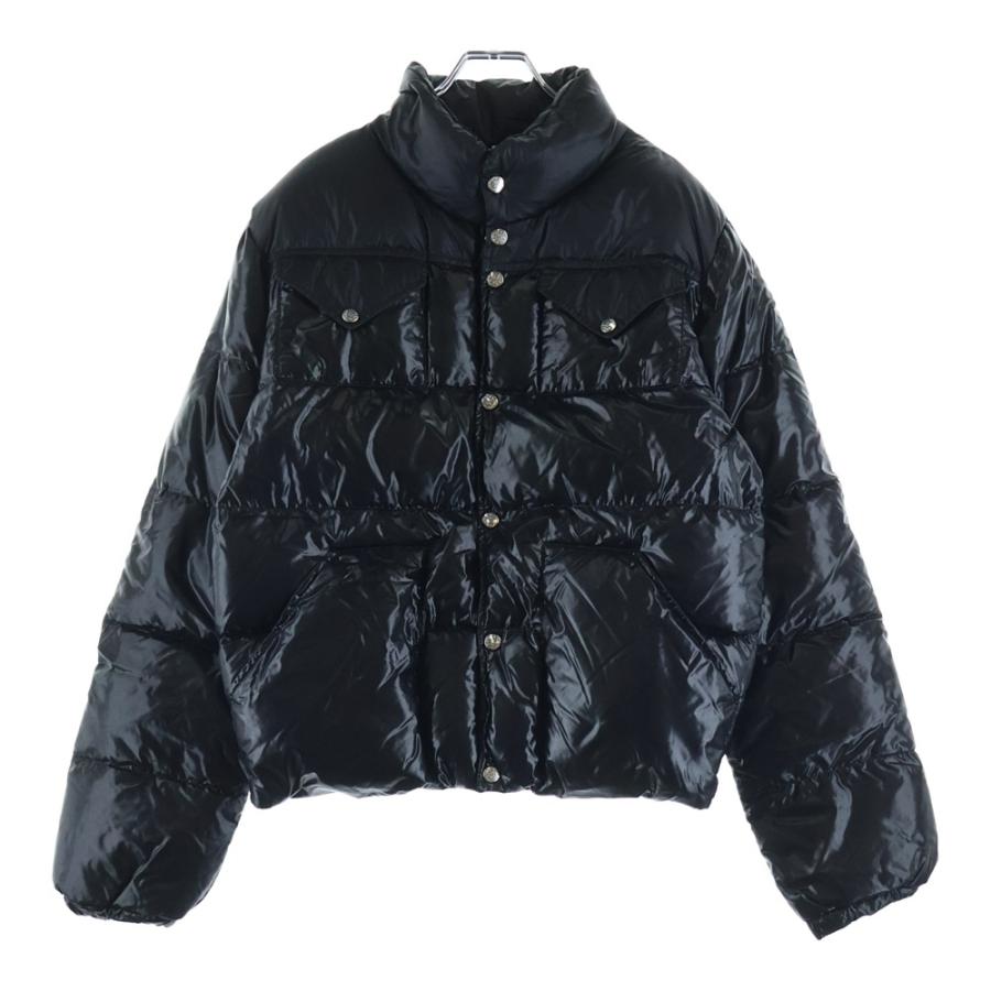 極美品 ピレネックス フーデッドダウンジャケット ロゴワッペン ネイビー M相当 Pyrenex（ピレネックス） バックワッペンロゴ ダウンジャケット