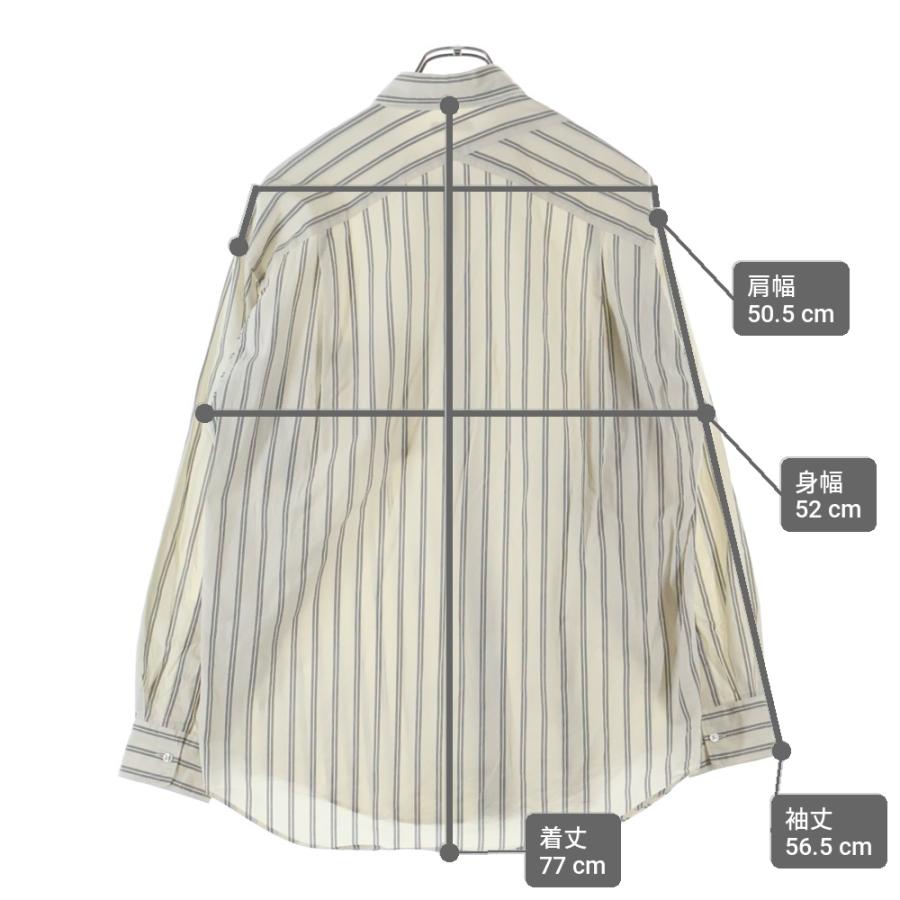 ULTERIOR アルテリア 20AW OVERLAID STRIPE SHIRT オーバーレイ 長袖