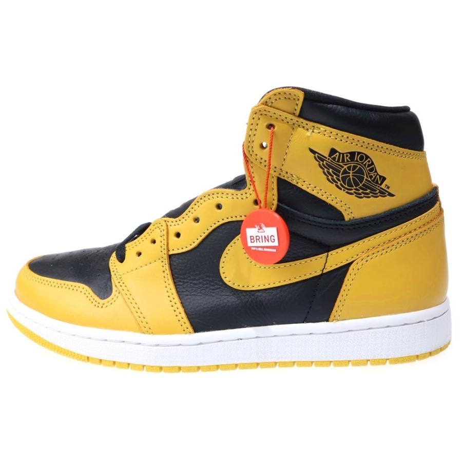NIKE ナイキ AIR JORDAN 1 HIGH OG POLLEN エアジョーダン1 ハイ パラン ハイカットスニーカー US10/28.0cm ブラック/イエロー 555088-701 NIKE（ナイキ） Air Jordan 1 High OG Pollen エアジョーダン1 OG