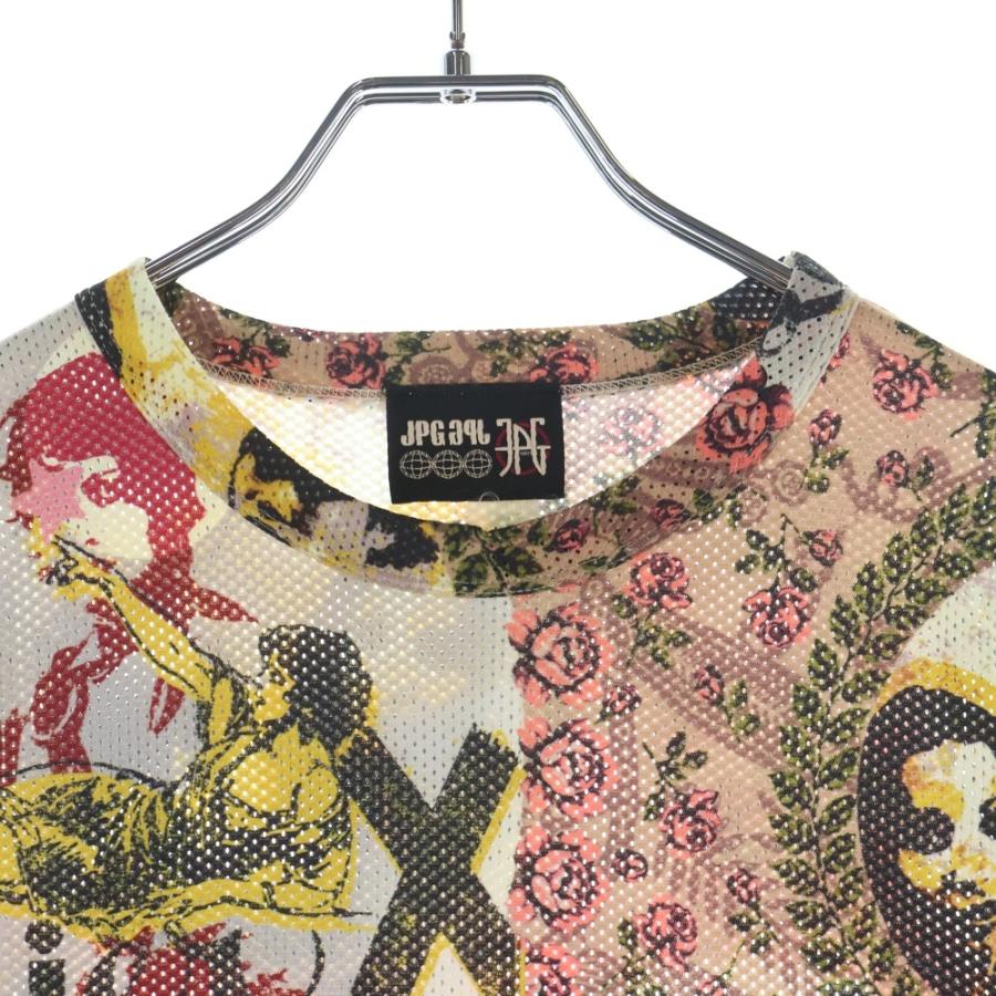 j*︎様 Jean Paul GAULTIER HOMME 長袖 メッシュ 花柄 Jean Paul Gaultier（ジャンポール・ゴルチエ） 総柄 クルーネック半袖