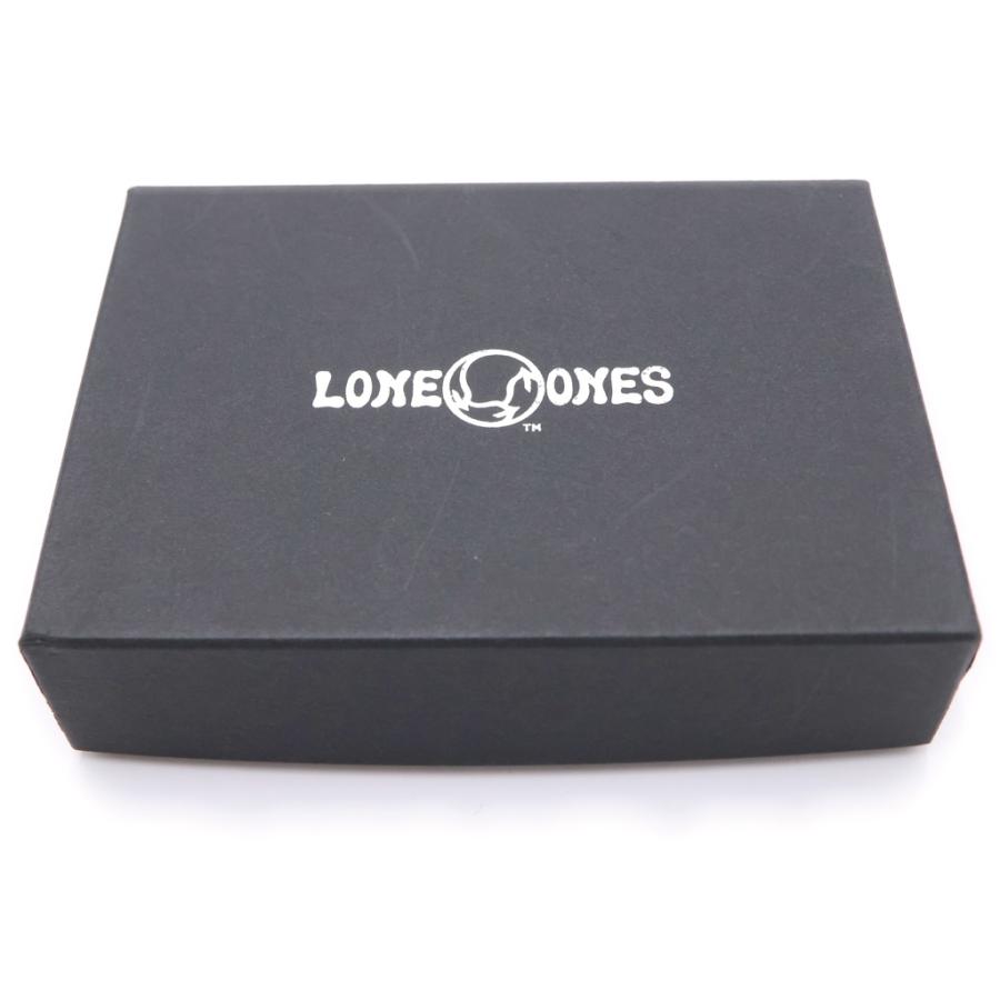 LONE ONES（ロンワンズ） ロゴプレート クロコ型押し 名刺入れ