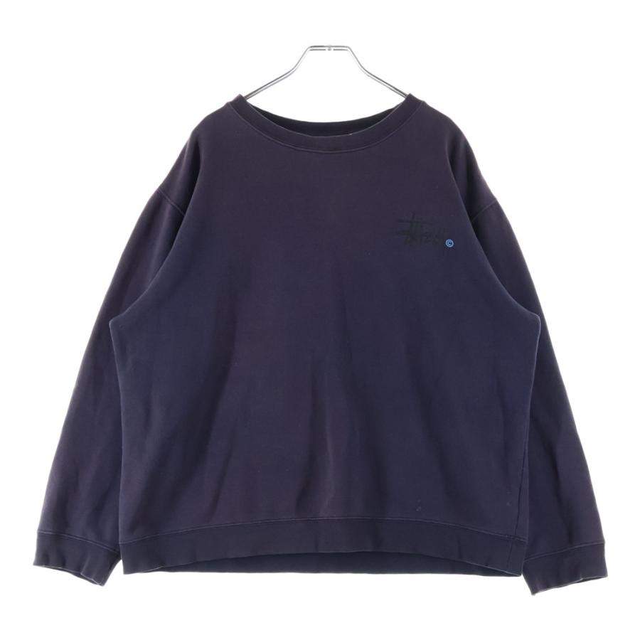 stussy クラウン　トレーナー　スウェット　90s~レア！ STUSSY（ステューシー） 90s ビッグロゴ クルーネックスウェット