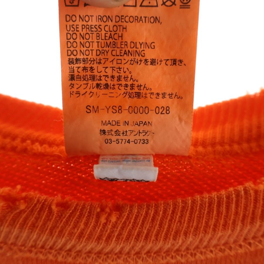 セントマイケル 24SS CRW SWEAT/JS & LMB フロントプリント クルーネック長袖スウェットトレーナー オレンジ SM-YS8-0000-028_7