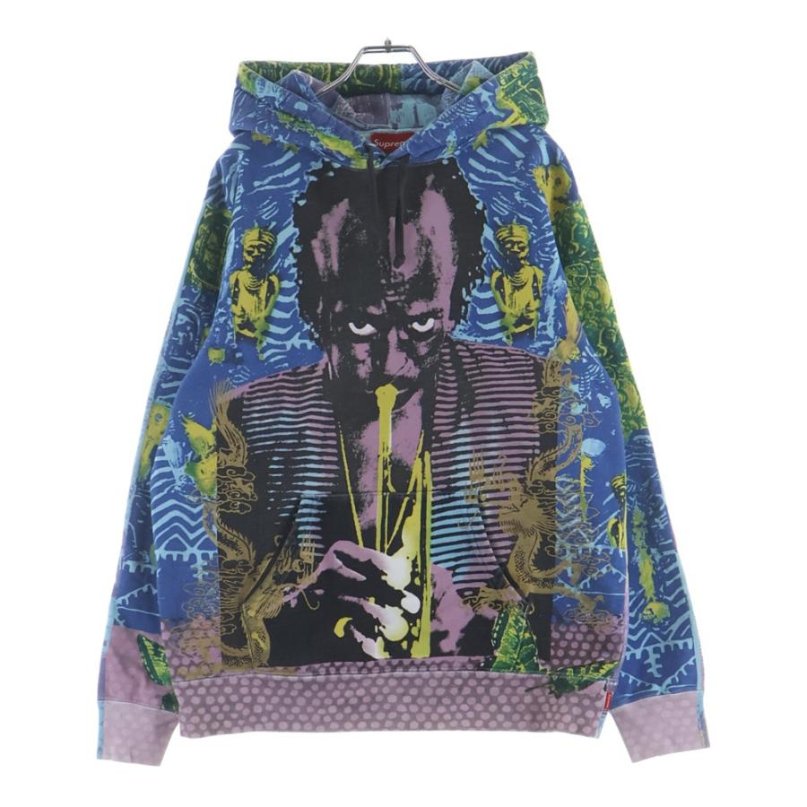 Supreme（シュプリーム） Miles Davis Hooded Sweatshirt 総柄プリント