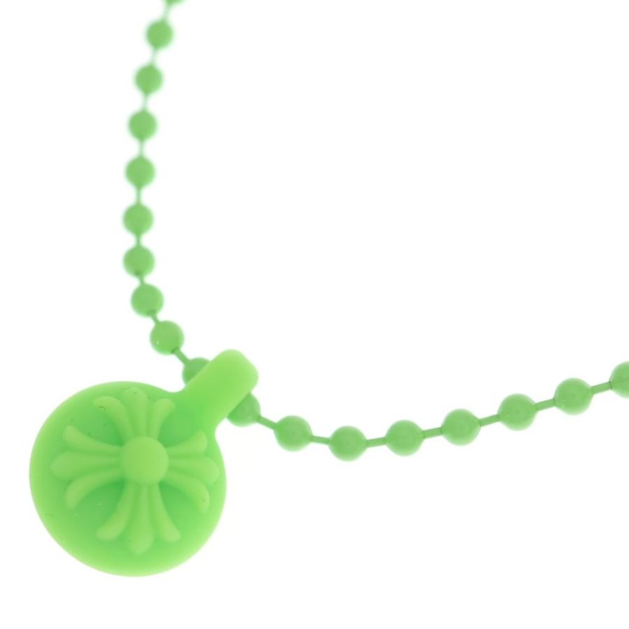 クロムハーツ シリコンラバーネックレス クロスボール Green CHROME HEARTS（クロムハーツ） RUBBER CH CRS BALL #2 クロスボール