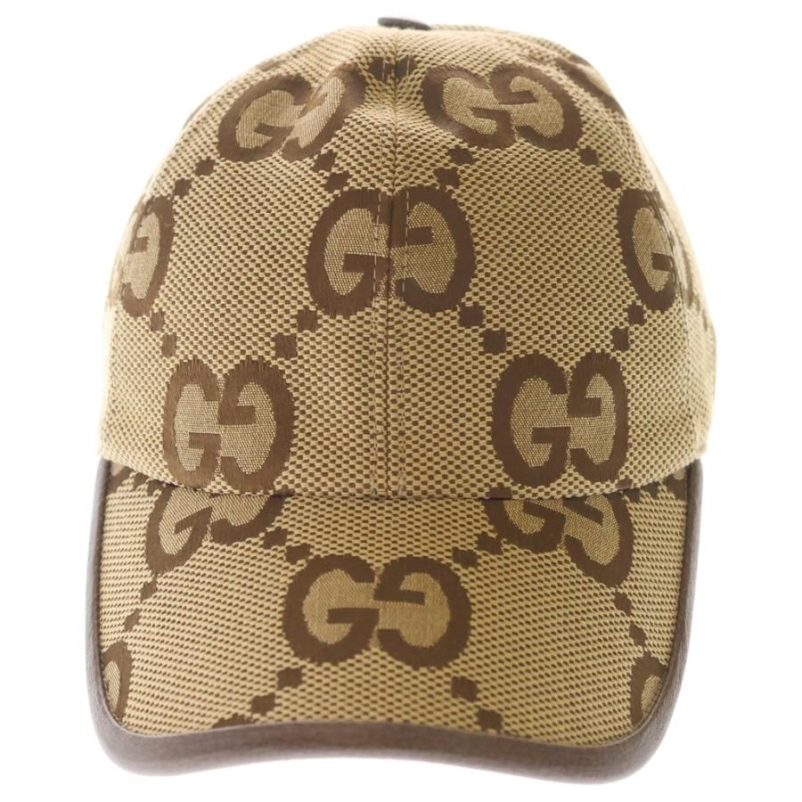 GUCCI（グッチ） ジャンボGG柄 キャンバス ベースボールキャップ 帽子