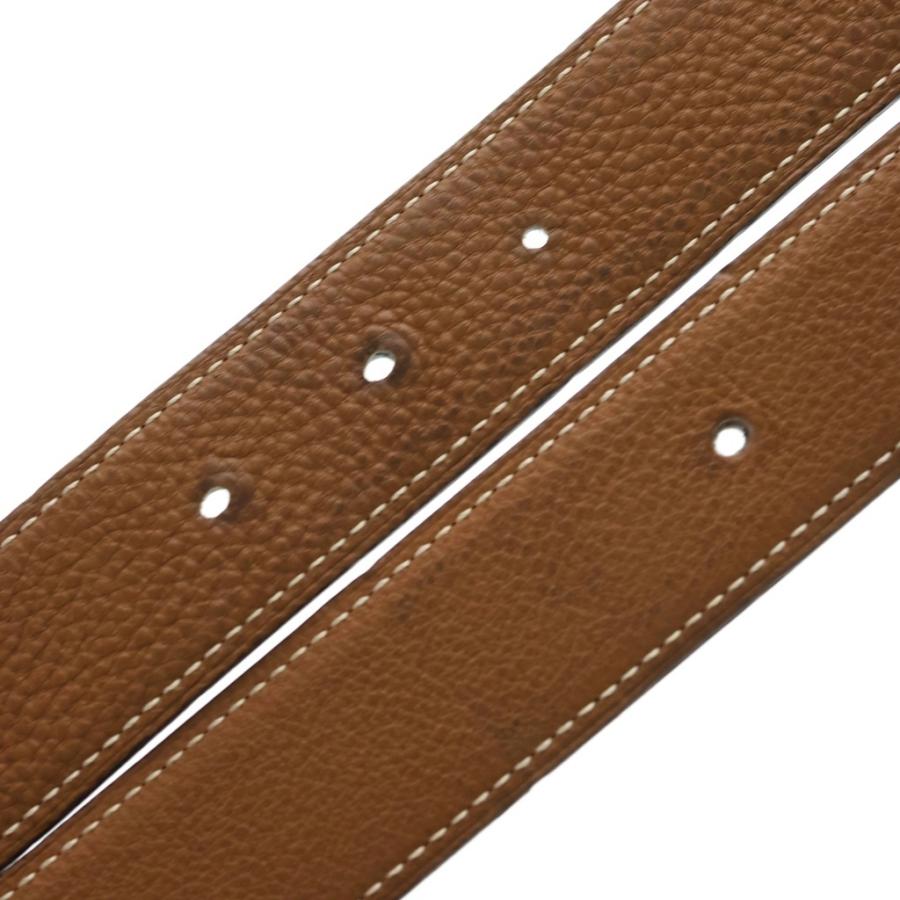 HERMES 85cm ベルト トゴレザー ブラウン ブラック リバーシブル14 HERMES（エルメス） トゴ リバーシブルレザーベルト ブラウン/ブラック