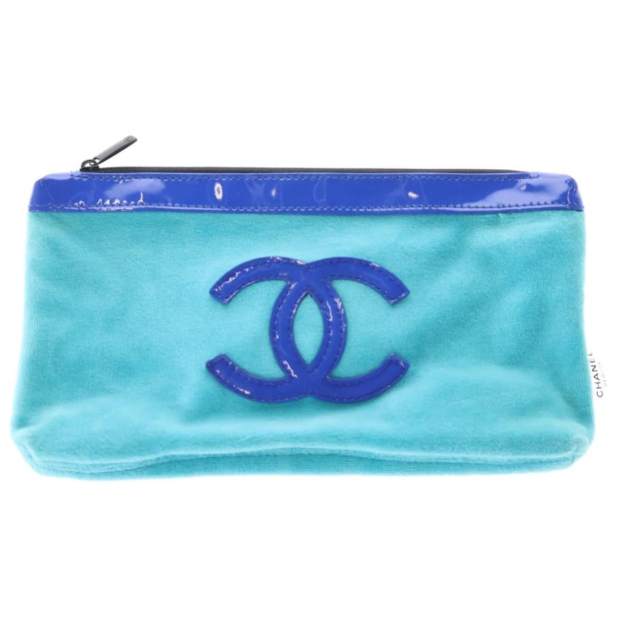CHANEL（シャネル） ココマーク ノベルティ ポーチ ブルー : BRING
