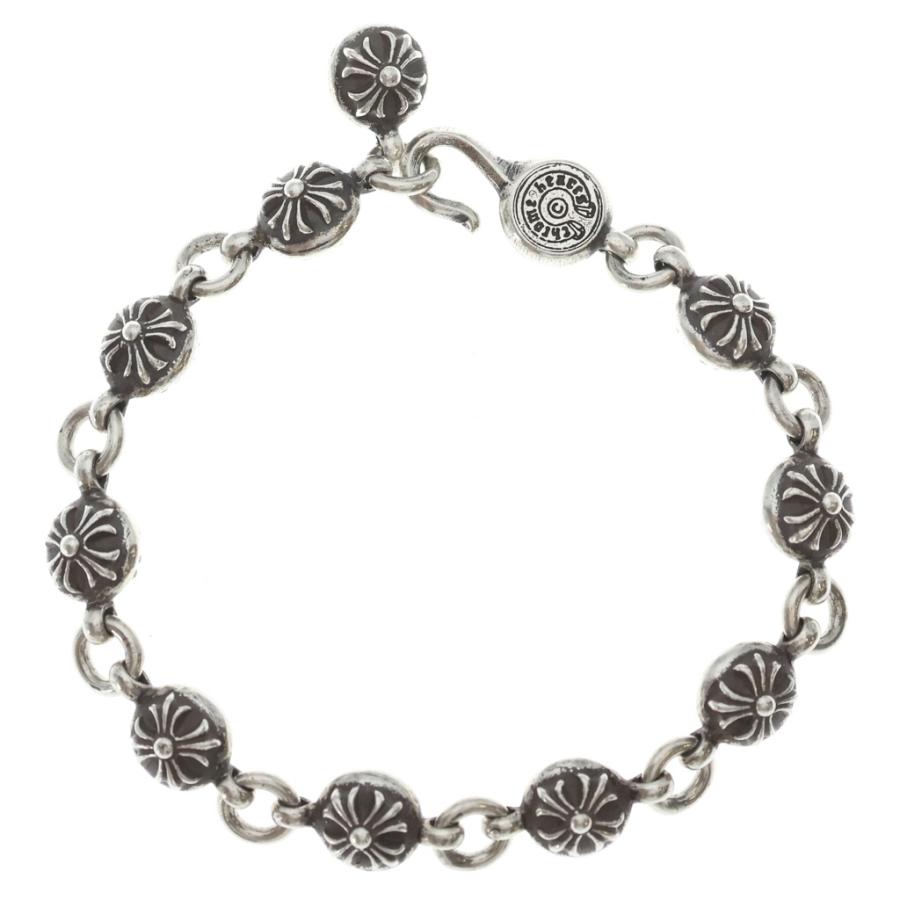 CHROME HEARTS クロムハーツ NO2 BALL #2クロスボールブレスレット シルバー BCA176 CHROME HEARTS（クロムハーツ） NO2 BALL #2クロスボールブレスレット