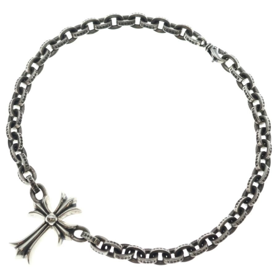 CHROME HEARTS クロムハーツ PPR CHN LRG SML CH CRS スモールCHクロス ラージペーパーチェーン チョーカーネックレス シルバー CHROME HEARTS（クロムハーツ） PPR CHN LRG SML CH CRS スモールCH