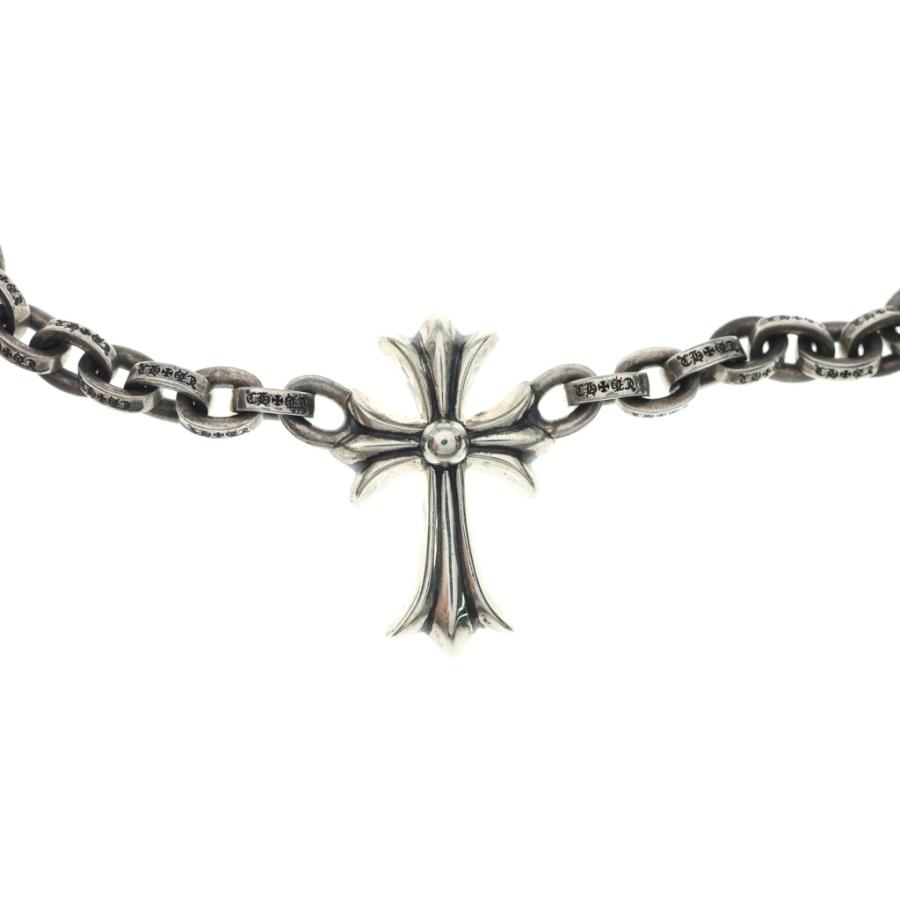 CHROME HEARTS クロムハーツ PPR CHN LRG SML CH CRS スモールCHクロス ラージペーパーチェーン チョーカーネックレス シルバー CHROME HEARTS（クロムハーツ） PPR CHN LRG SML CH CRS スモールCH