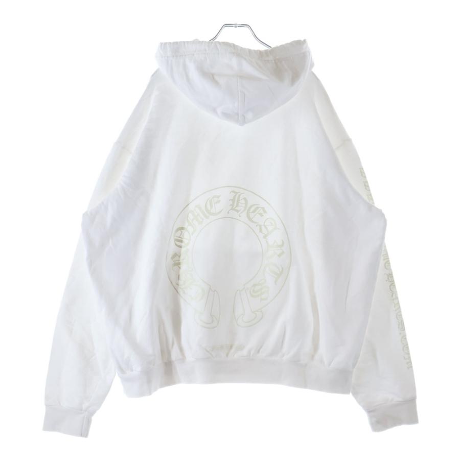クロムハーツ　chrome hearts トレーナー　パーカー　L ホワイト CHROME HEARTS（クロムハーツ） WWW.CHROMEHEARTS.COM HOODIE