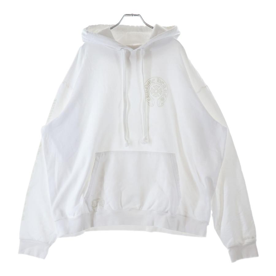 クロムハーツ　chrome hearts トレーナー　パーカー　L ホワイト CHROME HEARTS（クロムハーツ） WWW.CHROMEHEARTS.COM HOODIE
