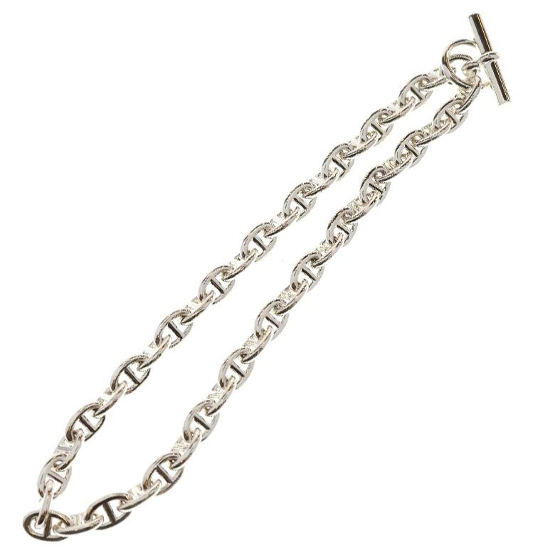 HERMES シルバー チェーンネックレス 遺品整理 エルメス HERMES Ag925 チェーン ネックレス シルバー P12895 – NUIR