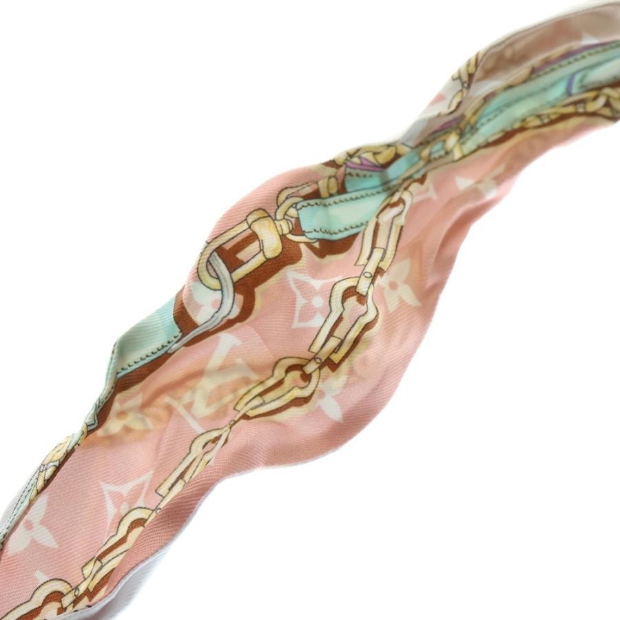 ルイヴィトン バンドー　BB　アルティミット　M78819 ピンク シルク ヴィトン バンドーBB アルティメット M78819 シルク スカーフ IS3273