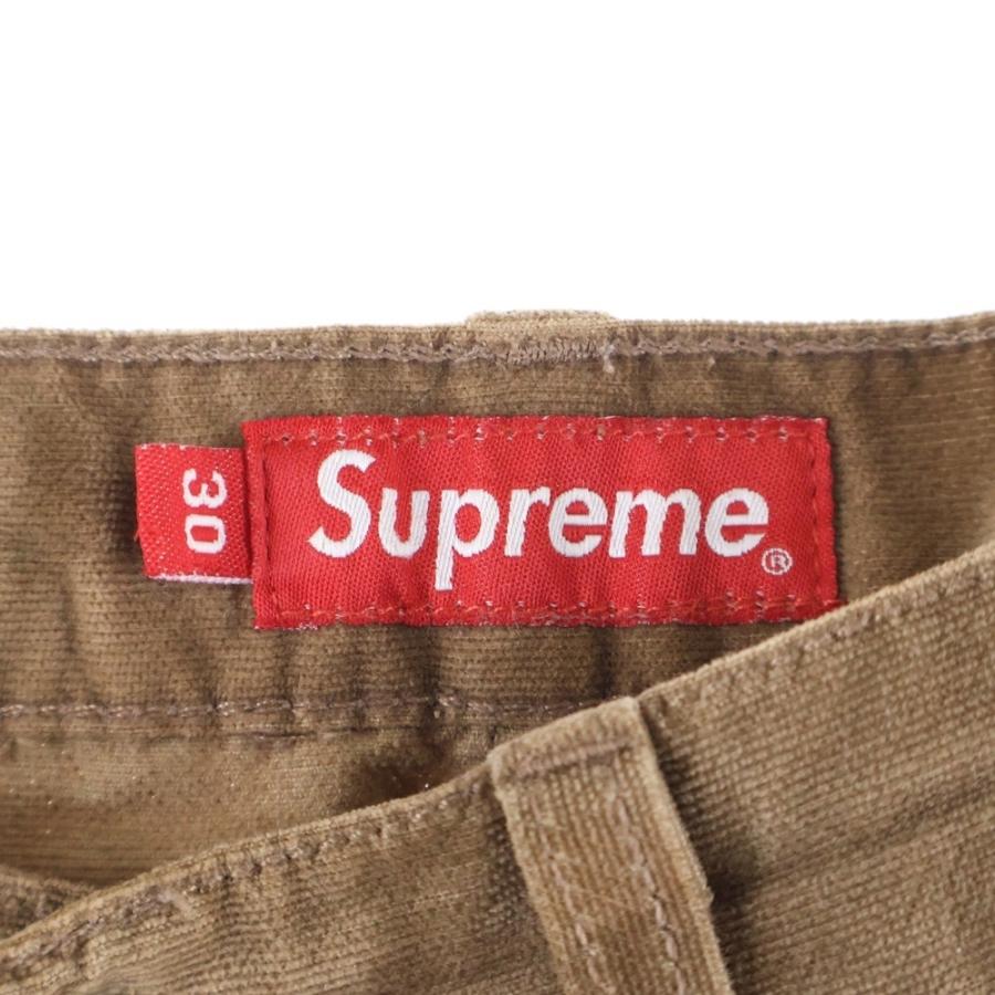 Supreme（シュプリーム） レザーパッチ ベロア ベルベット ボタン