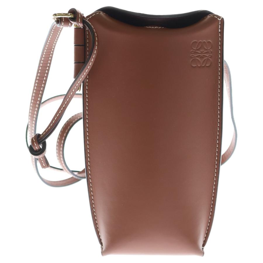 LOEWE(ロエベ) ショルダーバッグ ゲートポケット ダークブラウン ミニバッグ レザー LOEWE（ロエベ） バッグ レディース ブランド ショルダーバッグ ゲート