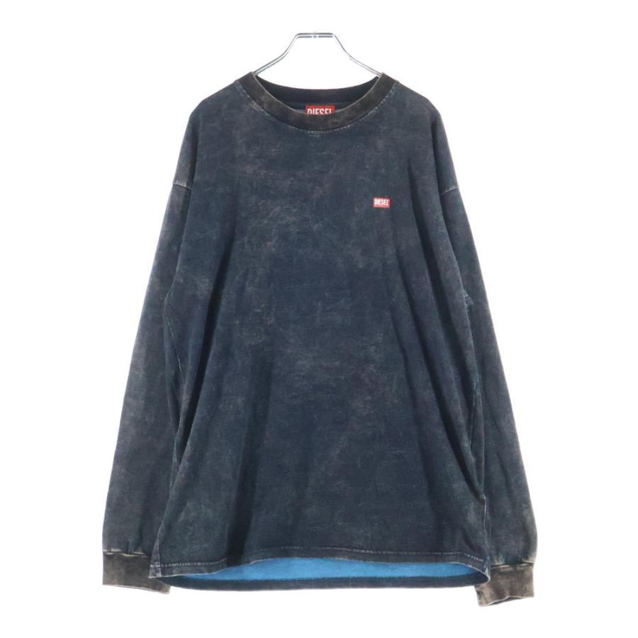 DIESEL（ディーゼル） ロゴプリント ヴィンテージ加工 クルーネック