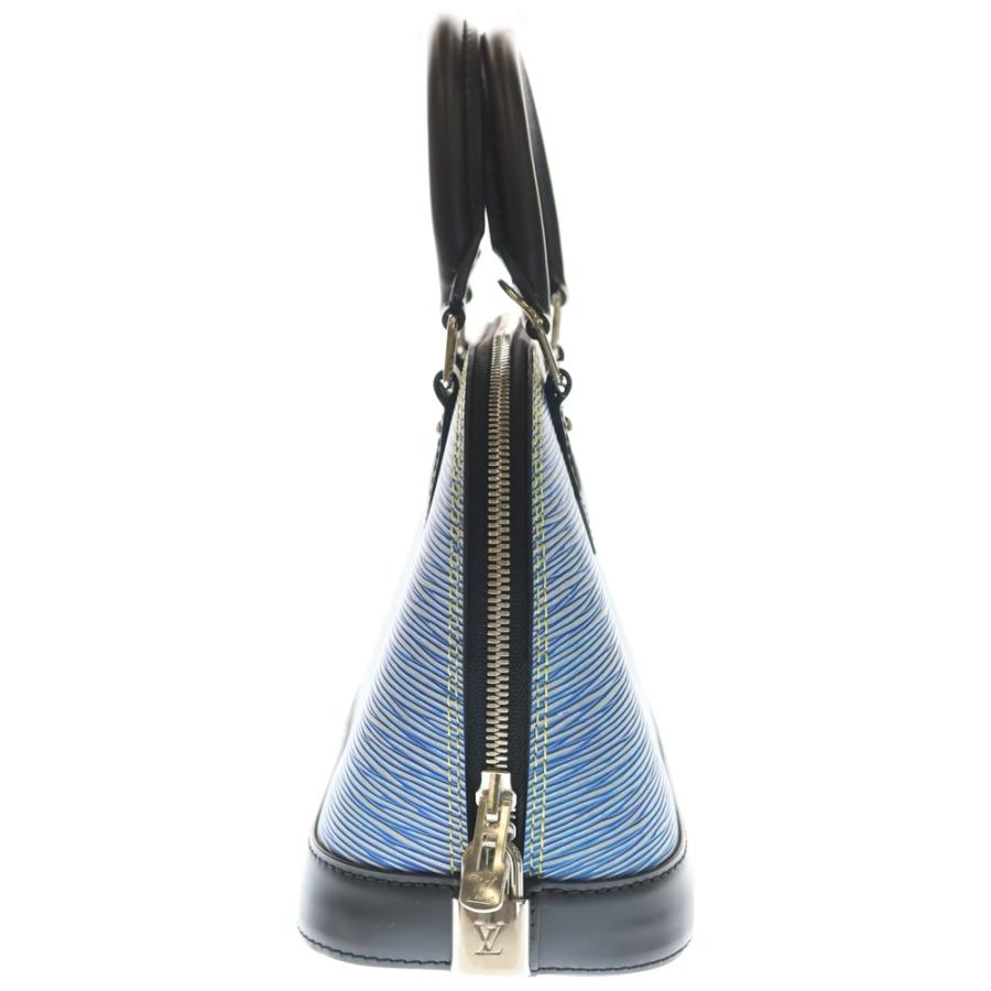 LOUIS VUITTON ルイヴィトン エピ デニム アルマBB レザー 2WAY ハンド ショルダーバッグ シルバー金具 ブルー/ブラック M41437 LOUIS VUITTON（ルイ・ヴィトン） エピ デニム アルマBB レザー 2WAY