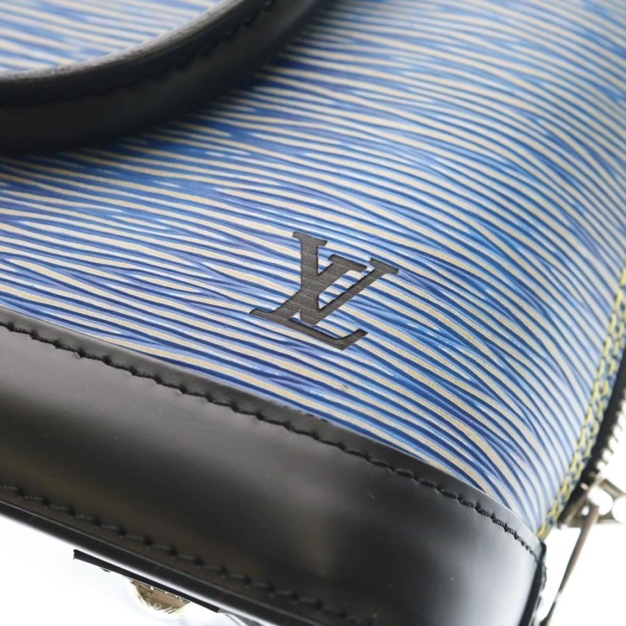 LOUIS VUITTON ルイヴィトン エピ デニム アルマBB レザー 2WAY ハンド ショルダーバッグ シルバー金具 ブルー/ブラック M41437 LOUIS VUITTON（ルイ・ヴィトン） エピ デニム アルマBB レザー 2WAY
