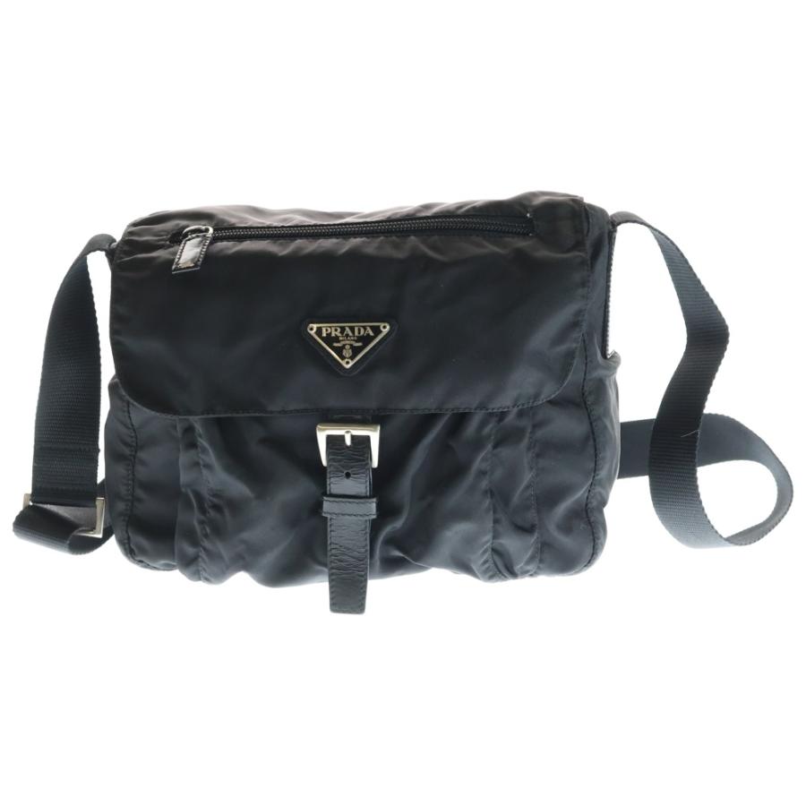 PRADA（プラダ） トライアングルロゴプレート ナイロン ショルダー