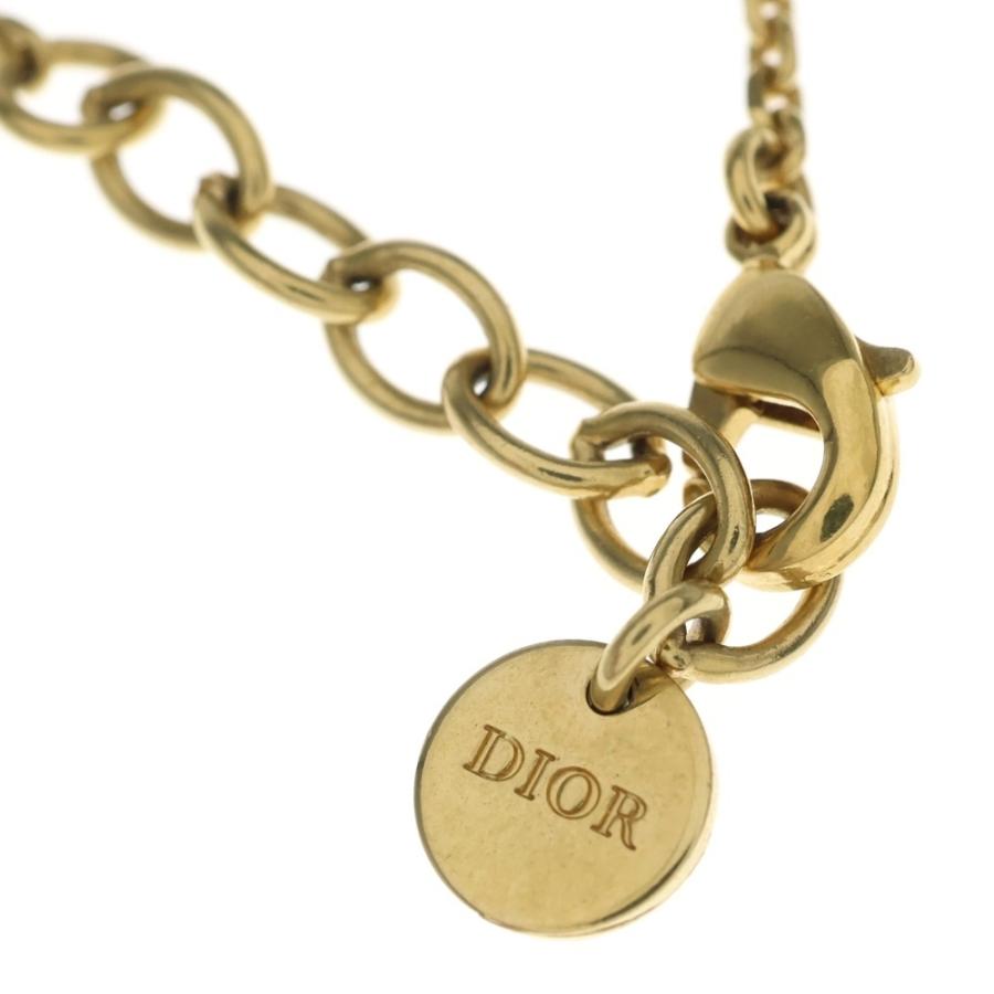 ディオール CDロゴブレスレット フェイクパール ラインストーン ゴールド Christian Dior（クリスチャン・ディオール） ラインストーン フェイク
