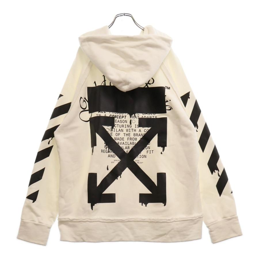 オフホワイト OFF WHITE 20SS 【 OMBB057R20E30005 】 ドリッピング アローズ インコンプ プルオーバー パーカー h3952 オフホワイト 20SS Dripping Arrows Incomp Hoodie ドリッピング