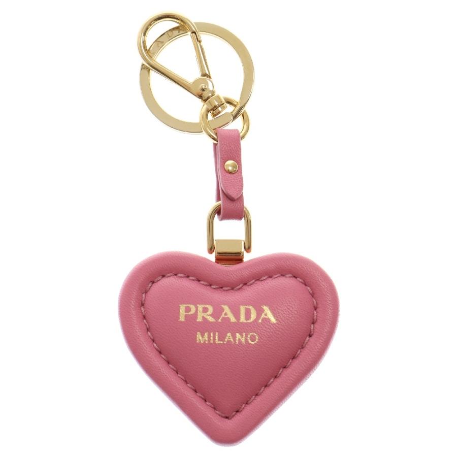 PRADA ハート型キーホルダー PRADA ハート型の鍵チャーム ネックレス