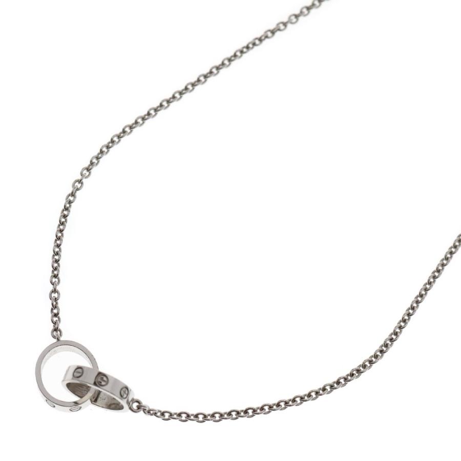 Cartier カルティエ K18WG ベビーラブ ネックレス 750WG ホワイト  