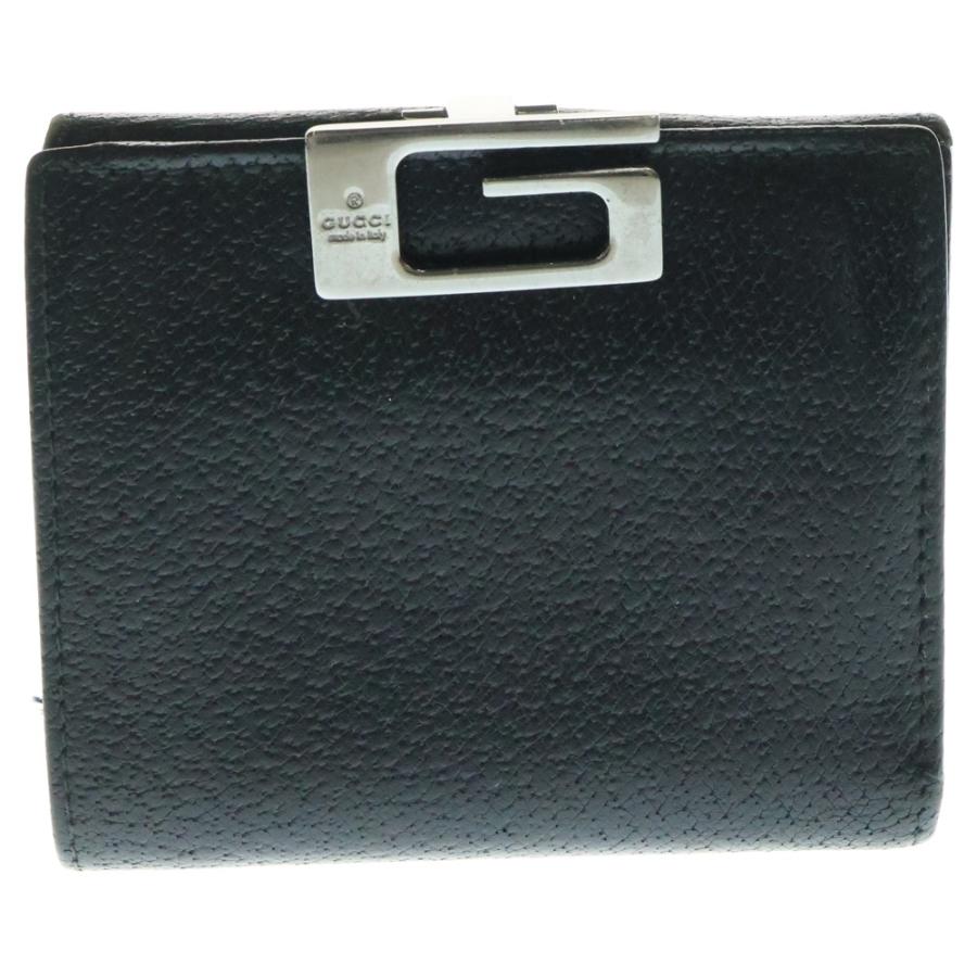 GUCCI（グッチ） Gクリップ レザーコンパクトウォレット 二つ折り財布