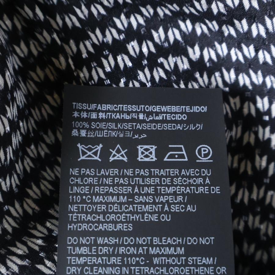 SAINT LAURENT PARIS サンローランパリ タイ付き 総柄プリント シルク  