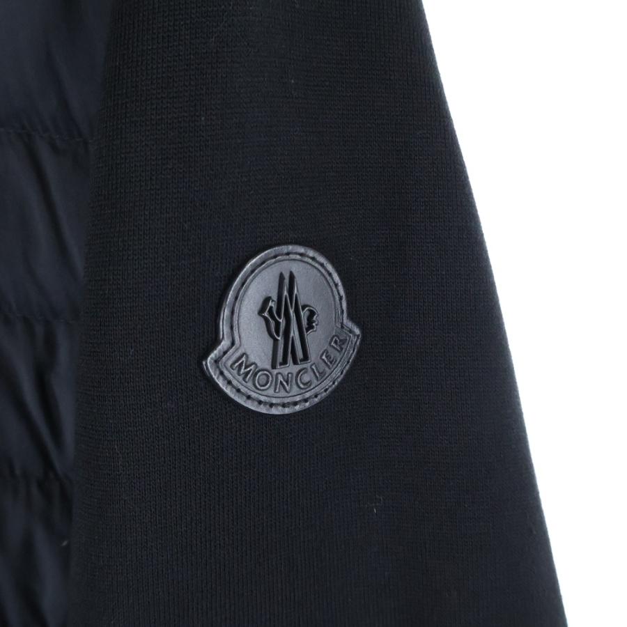 MONCLER（モンクレール） 20SS レザーワッペンロゴ ニット切り替え