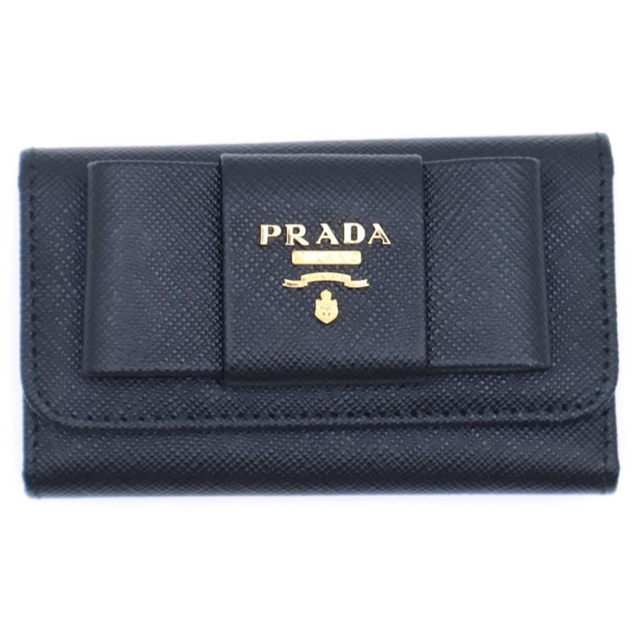 PRADA（プラダ） サフィアーノ リボン 6連キーケース キーホルダー 