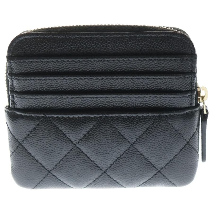 CHANEL（シャネル） マトラッセ コインケース キャビアスキン ブラック