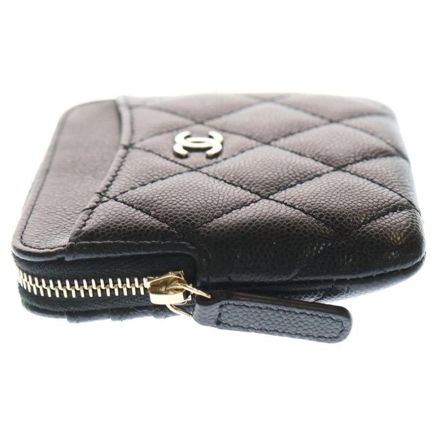 CHANEL キャビアスキン　マトラッセ　ケース❤︎正規品❤︎美品 CHANEL（シャネル） マトラッセ コインケース キャビアスキン ブラック