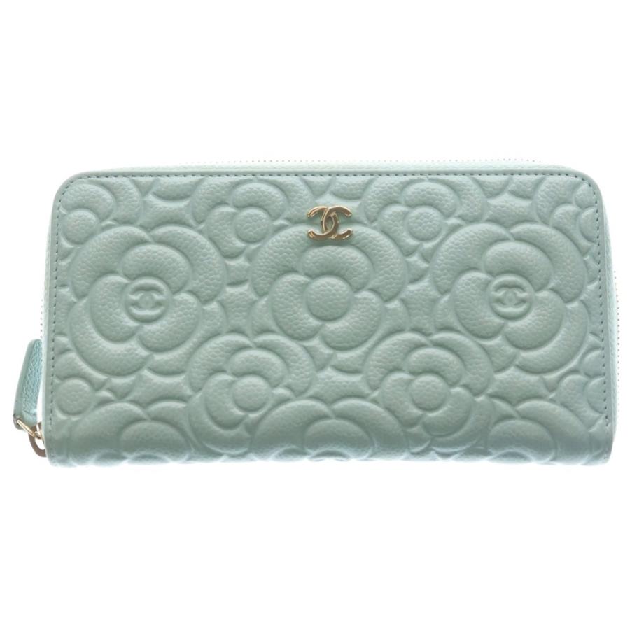 CHANEL（シャネル） カメリア ラウンドファスナー長財布 ロング 