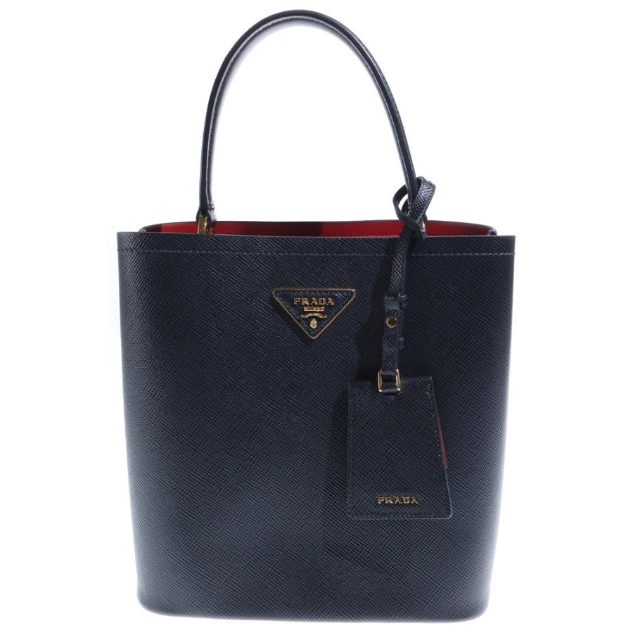 PRADA プラダ パニエ 2WAYショルダーバッグ ハンドバッグ ブラック レザー 1BA212 ゴールド金具 PRADA（プラダ） パニエ 2WAYショルダーバッグ ハンドバッグ ブラック